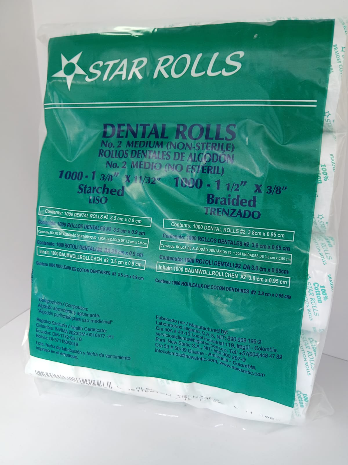 Rollos de Algodón Dental - Star Rolls